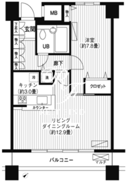 LOOP-M 1206 間取り図