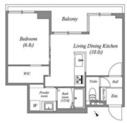白金台アパートメント 701 間取り図