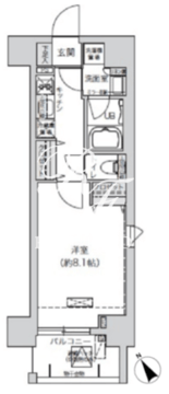 ブランシエスタ駒込 203 間取り図