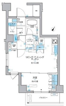 ルフォンプログレ中野富士見町 105 間取り図