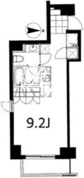 フレンシア麻布十番ノース 901 間取り図