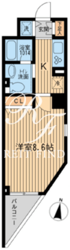KDXレジデンス幡ヶ谷 904 間取り図