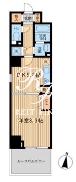 KDXレジデンス幡ヶ谷 1006 間取り図