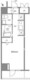 ルクレ西新宿 1301 間取り図
