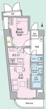 目黒ミシェルヨコマエ 204 間取り図