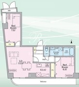 目黒ミシェルヨコマエ 602 間取り図