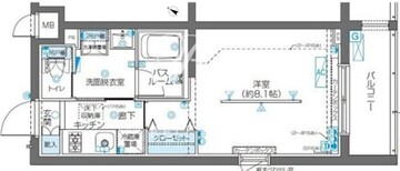 ズーム北新宿 501 間取り図