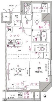 ステージグランデ菊川 208 間取り図