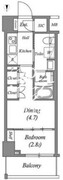 アークマーク志茂ステーション 403 間取り図