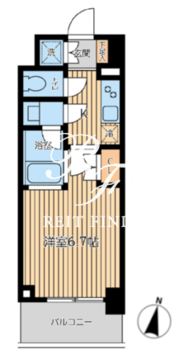 シティスパイア森下 505 間取り図