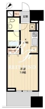 プロスペクトKALON三ノ輪 406 間取り図