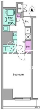 パークフラッツ西早稲田 604 間取り図