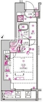 ベルシード西巣鴨 501 間取り図