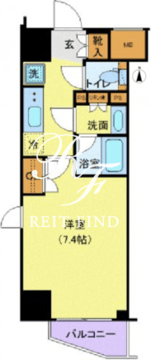 ジェノヴィア新宿早稲田グリーンヴェール 203 間取り図