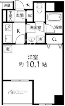 グレイスコート志村三丁目 403 間取り図