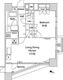ファーストリアルタワー新宿 2401 間取り図