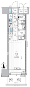ランドステージ両国 308 間取り図