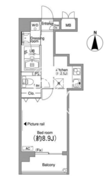 ニッコーアパートメントハウス 404 間取り図