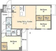 アジールコート練馬中村橋 125 間取り図