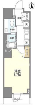 セレニティコート渋谷神泉 304 間取り図