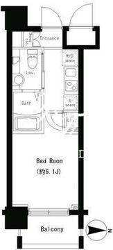 パークキューブ大井町 504 間取り図