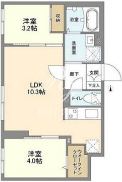 ウェルスクエア高円寺 203 間取り図