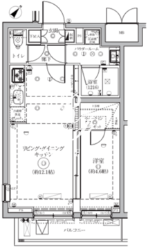 セジョリ鵜の木 405 間取り図