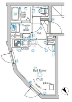 ラフィスタ蓮根 205 間取り図