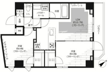 グランドコンシェルジュ麻布 803 間取り図