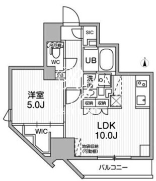 シーズンフラッツ蒲田ウエスト 601 間取り図