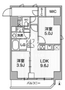 グランカーサ蒲田ウエスト 402 間取り図