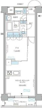 パークアクシス文京本郷 413 間取り図