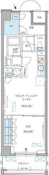 パークアクシス文京本郷 204 間取り図