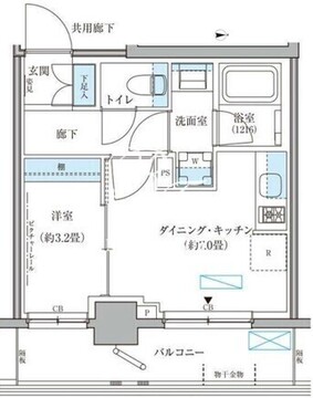 パークアクシス文京本郷 211 間取り図
