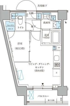 パークアクシス文京本郷 225 間取り図