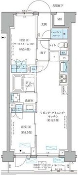 パークアクシス文京本郷 409 間取り図