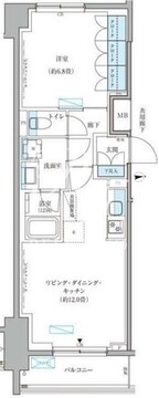 パークアクシス文京本郷 410 間取り図