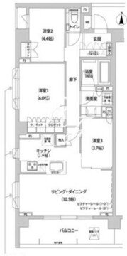 コンフォリア目黒青葉台 218 間取り図