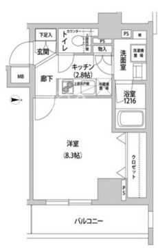 ドミール青柳 504 間取り図