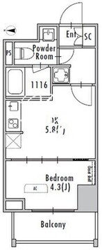 グランパセオ浅草入谷 602 間取り図