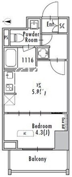 グランパセオ浅草入谷 902 間取り図