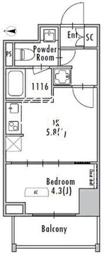 グランパセオ浅草入谷 1002 間取り図
