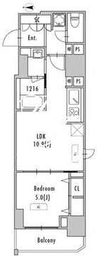 グランパセオ浅草入谷 503 間取り図