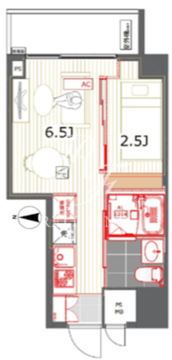 レジデンス西新宿スクエア 603 間取り図