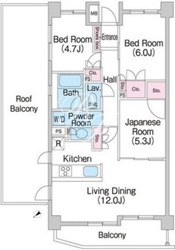 コンフォリア上池台 401 間取り図