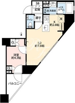 オープンレジデンシア品川中延ステーションフロント 301 間取り図