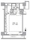 アクティ汐留 1009 間取り図