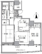 アクティ汐留 1310 間取り図