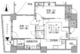 アクティ汐留 2312 間取り図