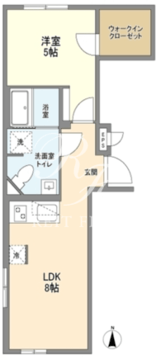 ミリアレジデンス早稲田山吹町 201 間取り図